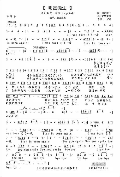 スター诞生-again