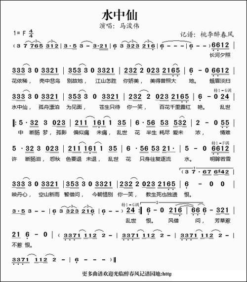 水中仙