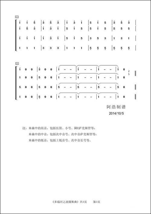多瑙河之波圆舞曲-管乐合奏