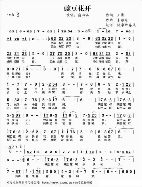 豌豆花开