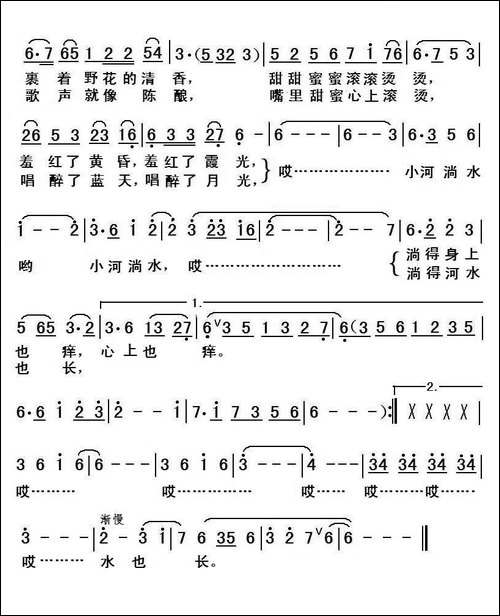在小河淌水的地方
