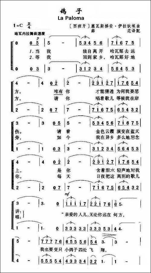 [西班牙]鸽子-二重唱