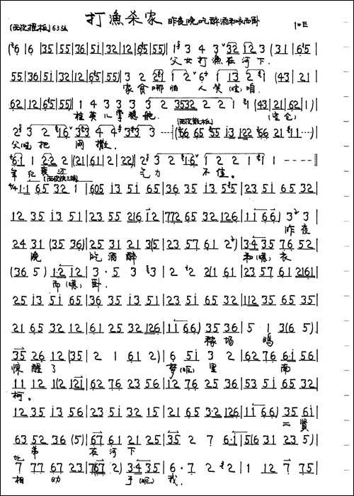 昨夜晚吃醉酒和衣而卧-京剧《打渔杀家》萧恩唱段