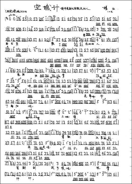 我本是卧龙岗散淡的人-京剧《空城计》诸葛亮唱段