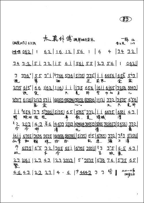挽翠袖近前来-京剧《太真外传》唱段