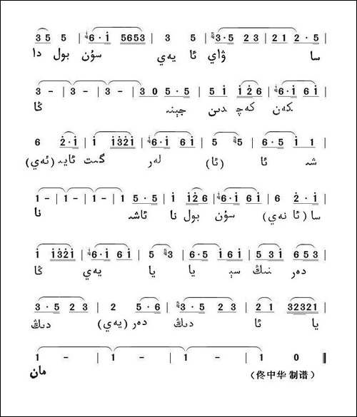 黑眼睛-维吾尓族语