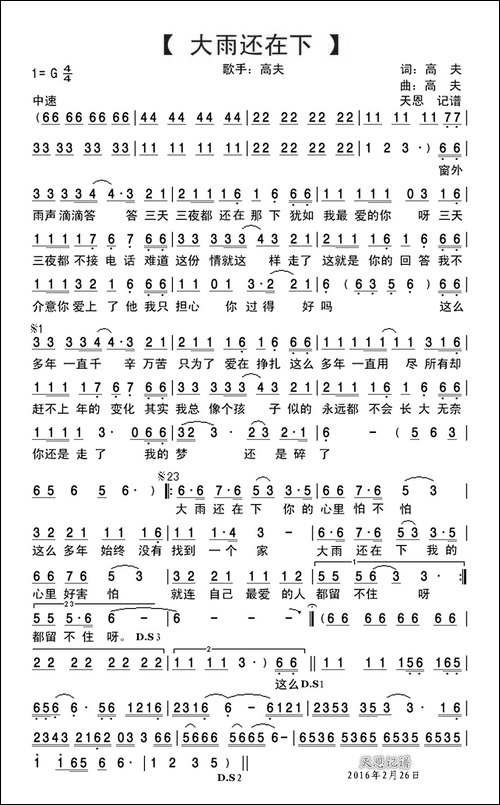 大雨还在下