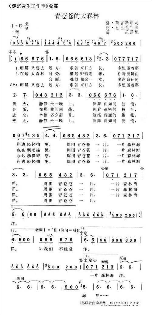 青苍苍的大森林