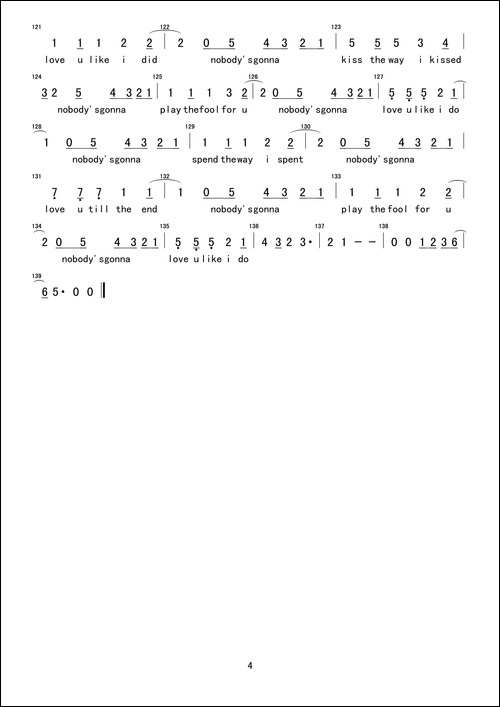 Stevie-Hoang---Nobody-简谱