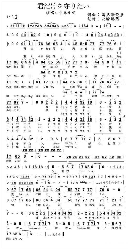 君だけを守りたい-只想守护你
