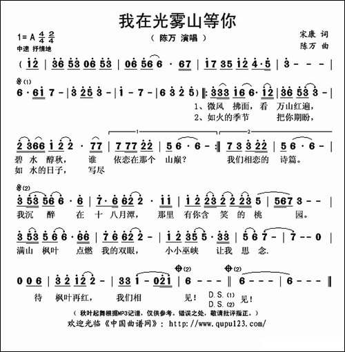 我在光雾山等你