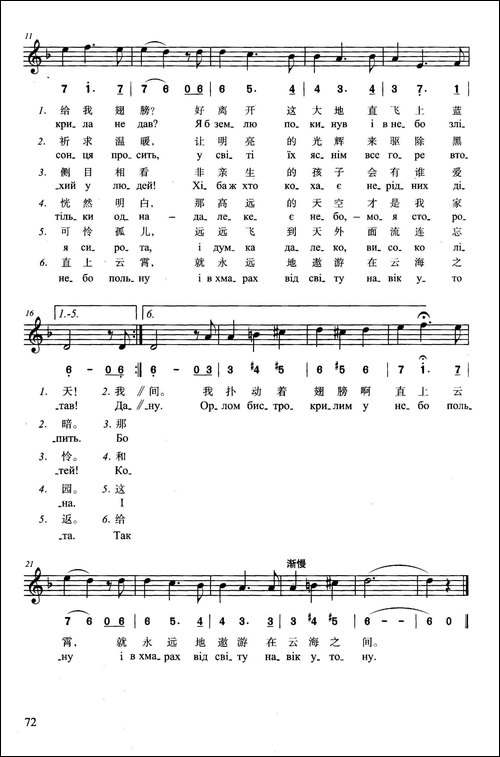 我仰望着天空