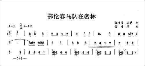 鄂伦春马队在密林-合唱