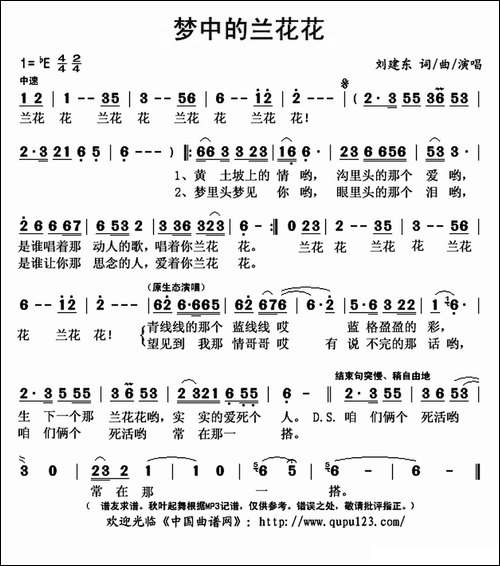 梦中的兰花花