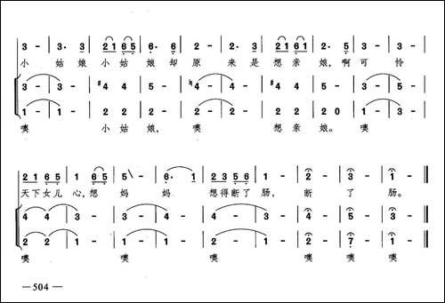 路灯下的小姑娘-合唱