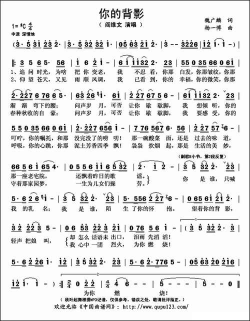 你的背影