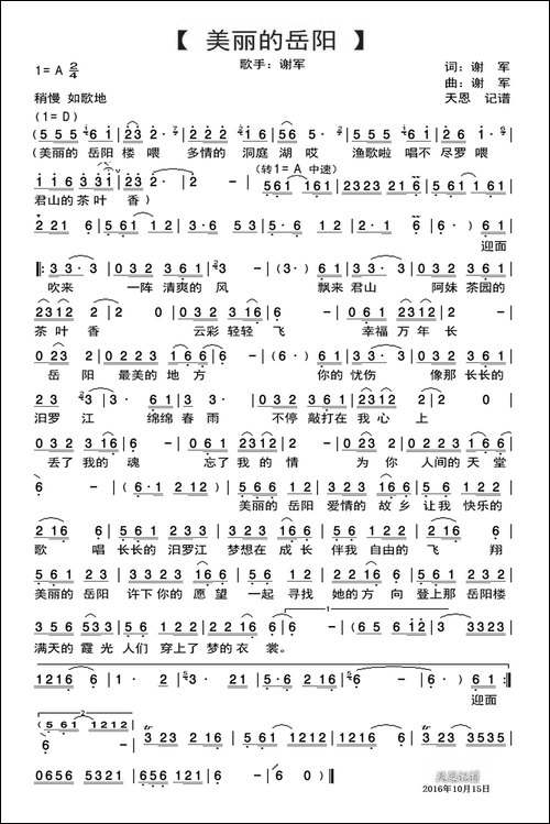美丽的岳阳