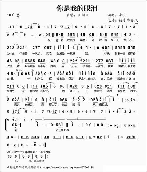 你是我的眼泪