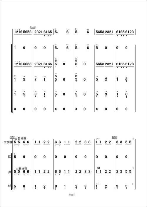 铁路修到苖家寨-民乐合奏总谱