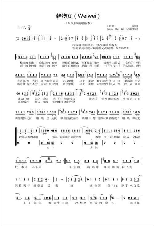 幹物女-Weiwei