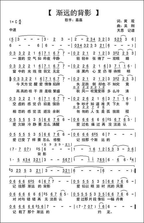 渐远的背影