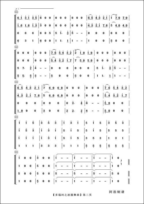 多瑙河之波圆舞曲-器乐合奏