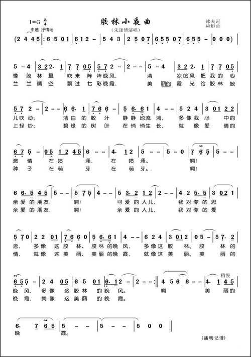 胶林小夜曲