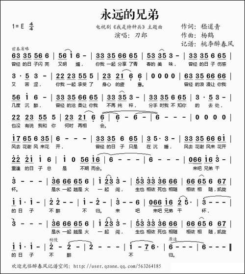 永远的兄弟-《我是特种兵》片尾曲