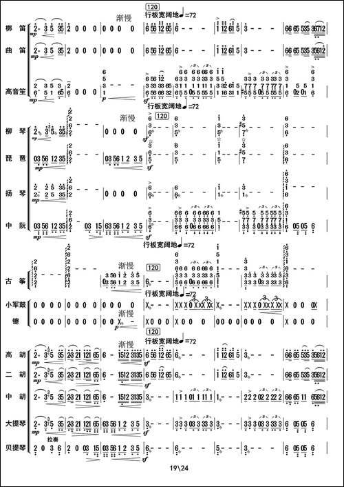 阿里山素描-总谱