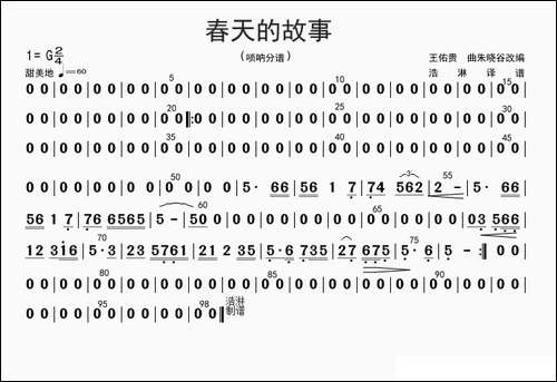 春天的故事-唢呐分谱