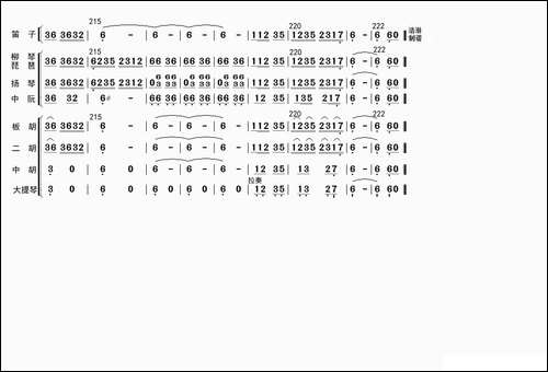 花儿与少年-总谱