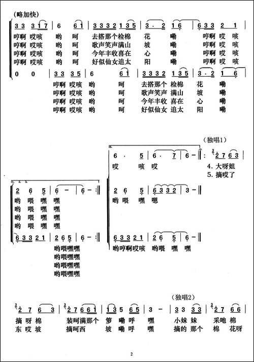 检棉花-女声小合唱