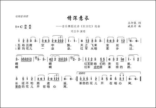 情深意长-大型音舞蹈史诗《东方红》选曲