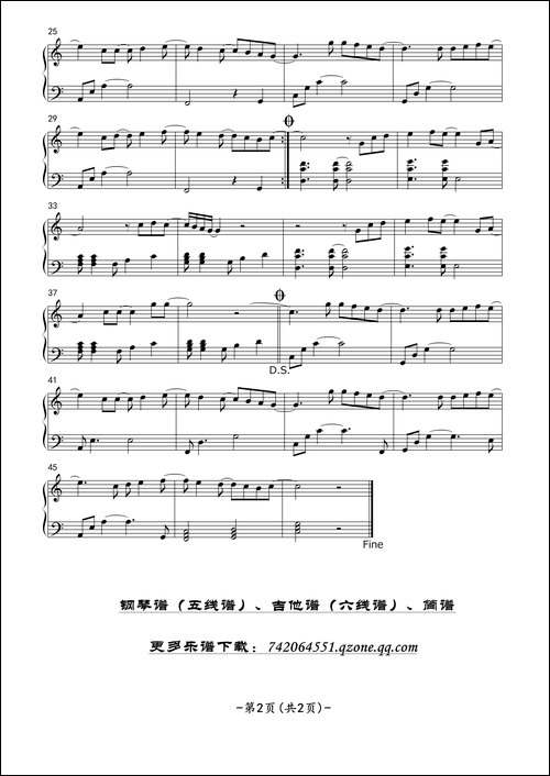 Right-Here-Waiting-钢琴独奏