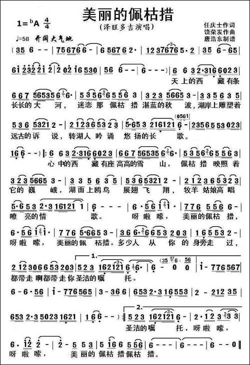 美丽的佩枯措