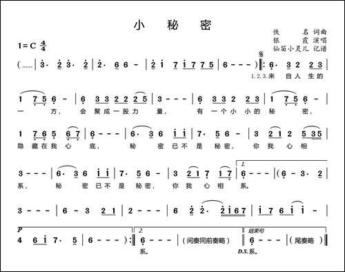 小秘密-银霞演唱版