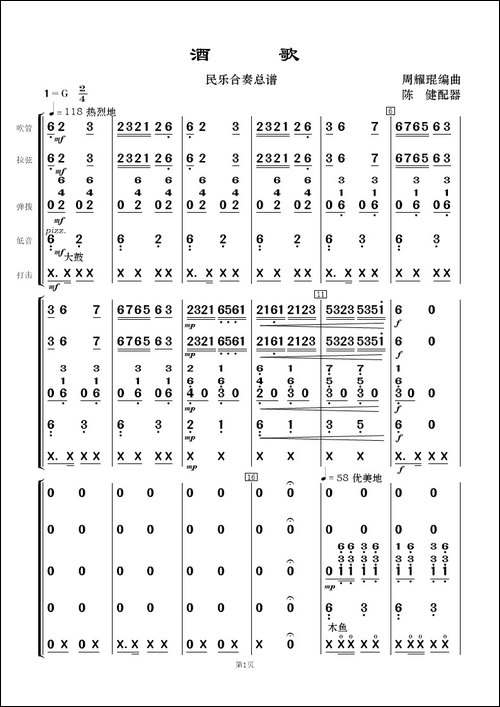 酒歌-民乐合奏.新版