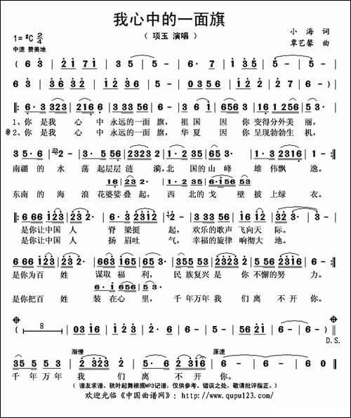 我心中的一面旗