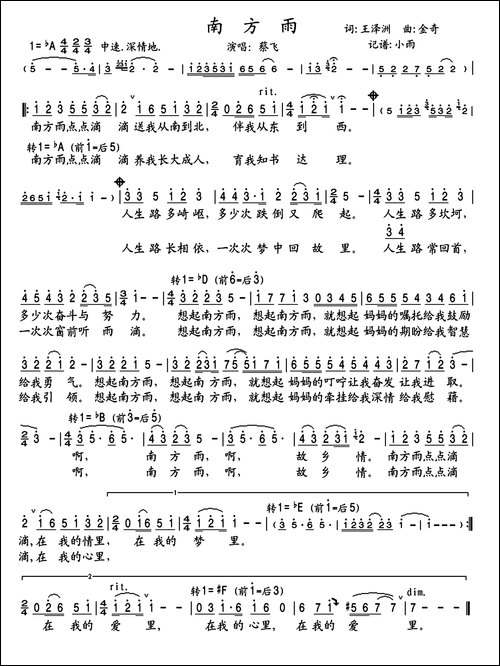 南方雨