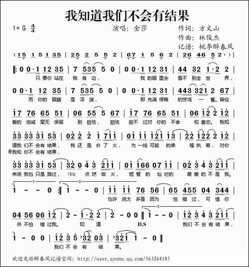 我知道我们不会有结果