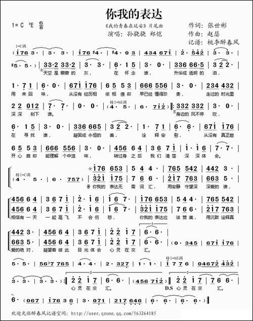 你我的表达-《我的青春在延安》片尾曲
