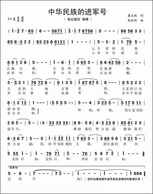 中华民族的进军号