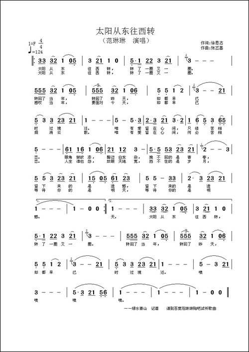 太阳从东往西转