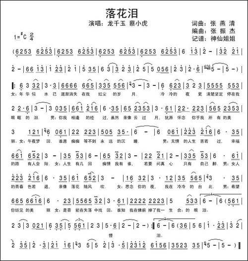 落花泪-台视《夜市人生》片头曲、国语版