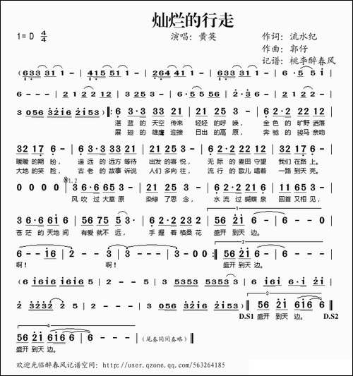 灿烂的行走