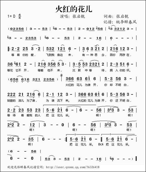 火红的花儿