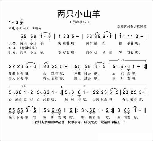 两只小山羊