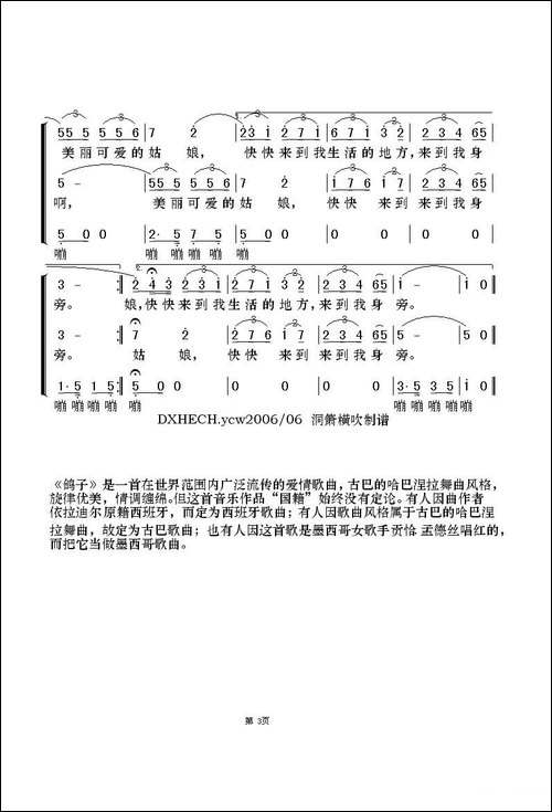 鸽子-合唱