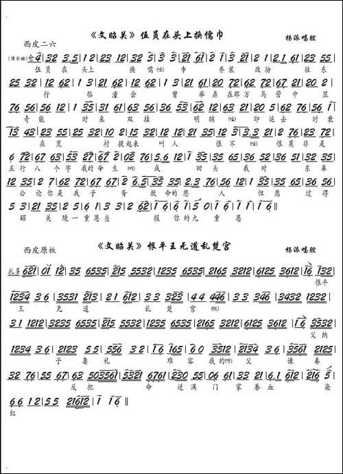 《文昭关》伍员在头上换儒巾-京剧《文昭关》选段