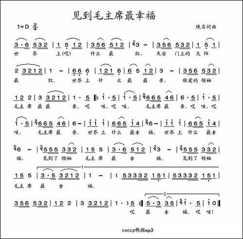 见到毛主席最幸福